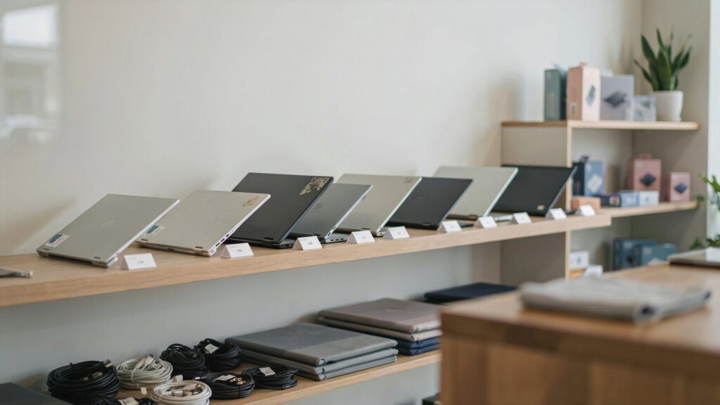 Notebook ricondizionati garantiti in esposizione in negozio